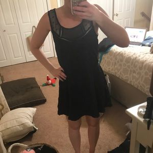 Navy lace knee length dress 👗 size S